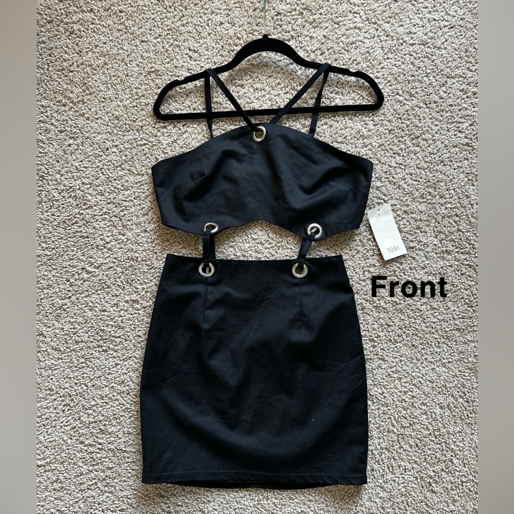 Tobi Black Cut Out Dress